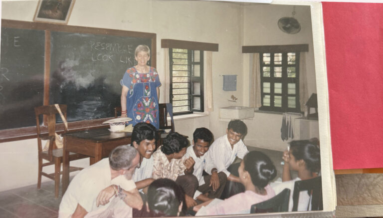 Indian students tackle a Cy Sherman assignment