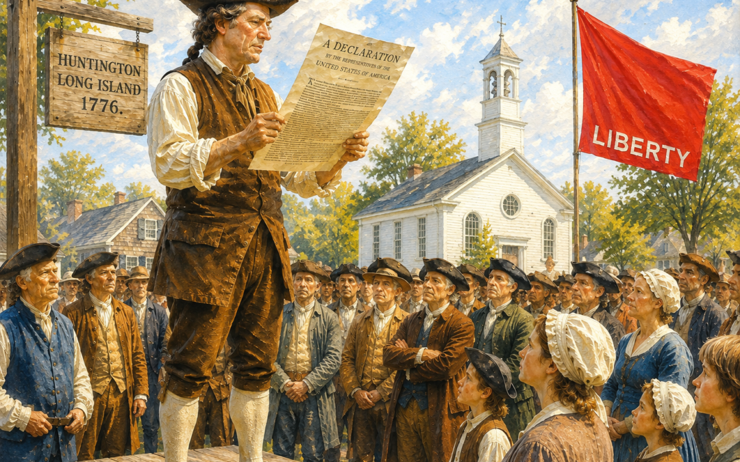 The Town of Huntington, New York, Celebrates Its 250th Anniversary of the Town Receiving a Copy of the Declaration of Independence, July 22, 1776
